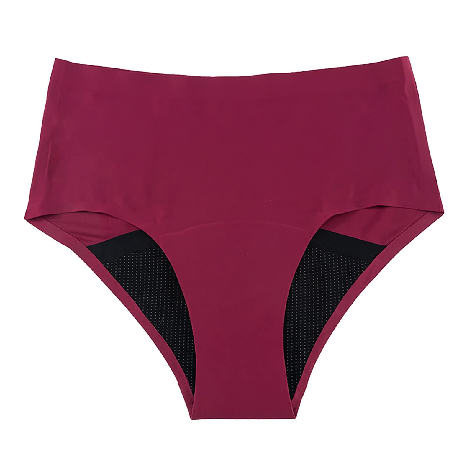 Générique 2024 - Ropa interior menstrual de Talle Alto Negro para Mujer Retro Básica Cobertura Completa de Tamaño Mediano de la Parte inferior de Bikini Hombre Sexy Transparente (RD2, XXL), Rd2, XXL