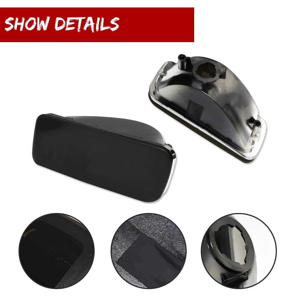 Smoked Lens Switchback LED Turn Signals For 1985-1992 Chevy Camaro | Front Bumper DRL & Dynamic Amber Signal