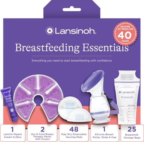 Lansinoh You've Got This Breastfeeding Essentials Kit for New Moms | 77-Piece Gift Set with Nursing...