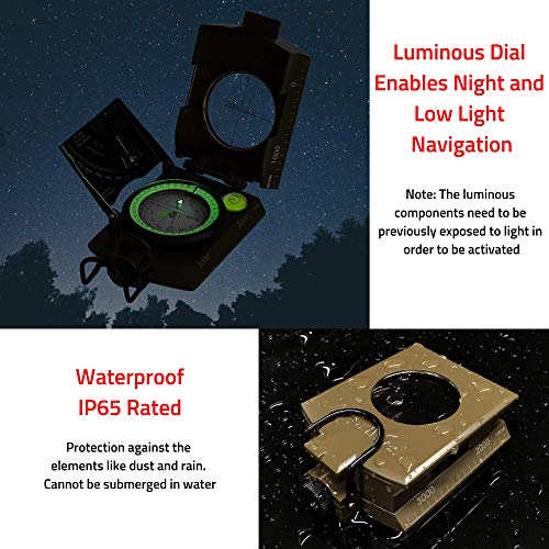 Northies Combo Pack Military Lensatic Sighting Compass