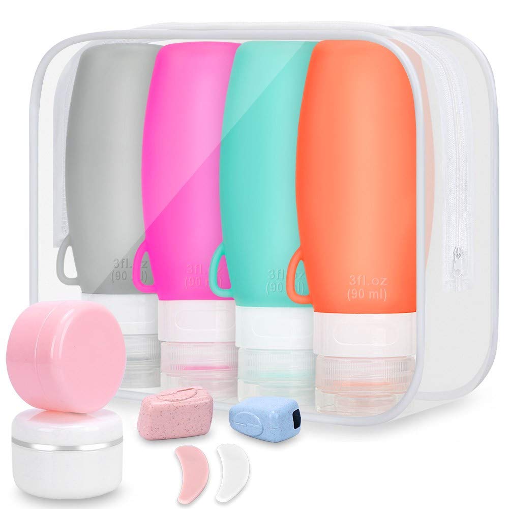 TravelBottles TSA Approved Leak Proof Containers, 4Pack