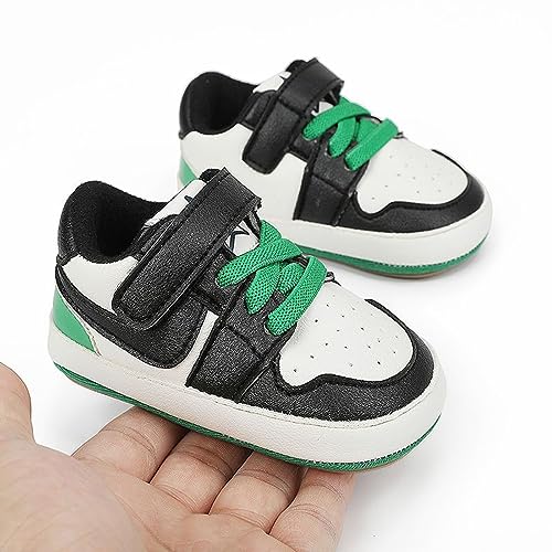 Image of Clowora Unsex Baby Shoes Boys Girls Infant Sneakers Non-Slip Soft Rubber Sole Toddler Crib First Walker Lightweight Shoes