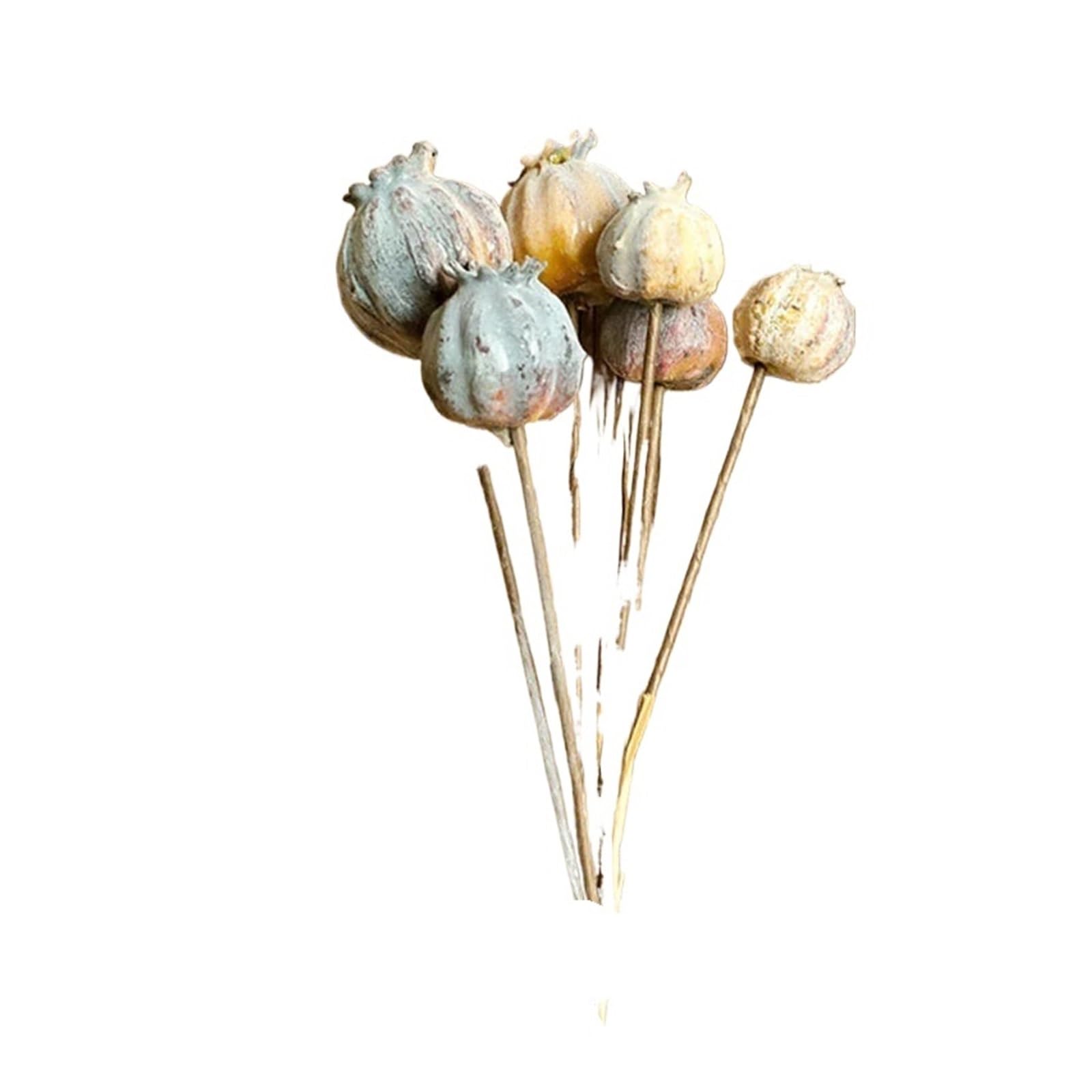 Casetlong 6pcs Artificial Flowers Bouquet For Home Decoration Wedding Party Flower Arrangement(Coffee)
