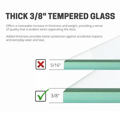 Eurotech Showers VITR5978-C Vitra-200 56.5-60 Inch W X 78 Inch H Twinglide Frameless Shower Door W/ 3/8 Inch Clear Tempered Glass thumb #2