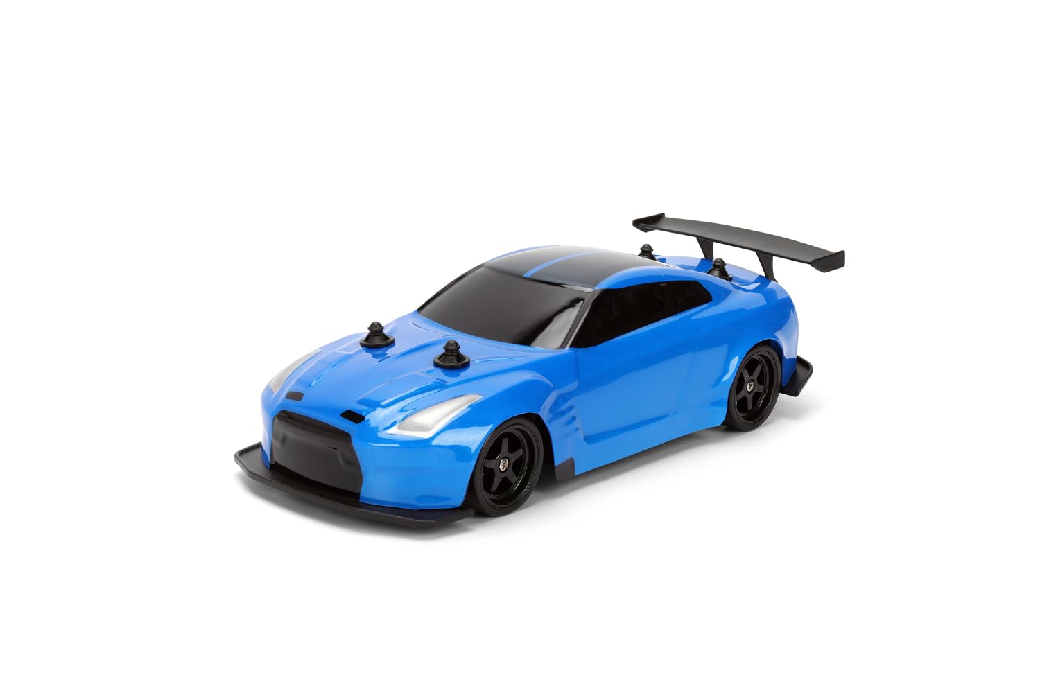 Jada Toys Fast and Furious RC Drift Auto Twin Pack (zestaw 2 szt.) - 2 zdalnie sterowane samochody zabawkowe dla fanów i dzieci od 6 lat, po 19 cm, maks. 8 km/h, pilot zdalnego sterowania 2,4 GHz, w