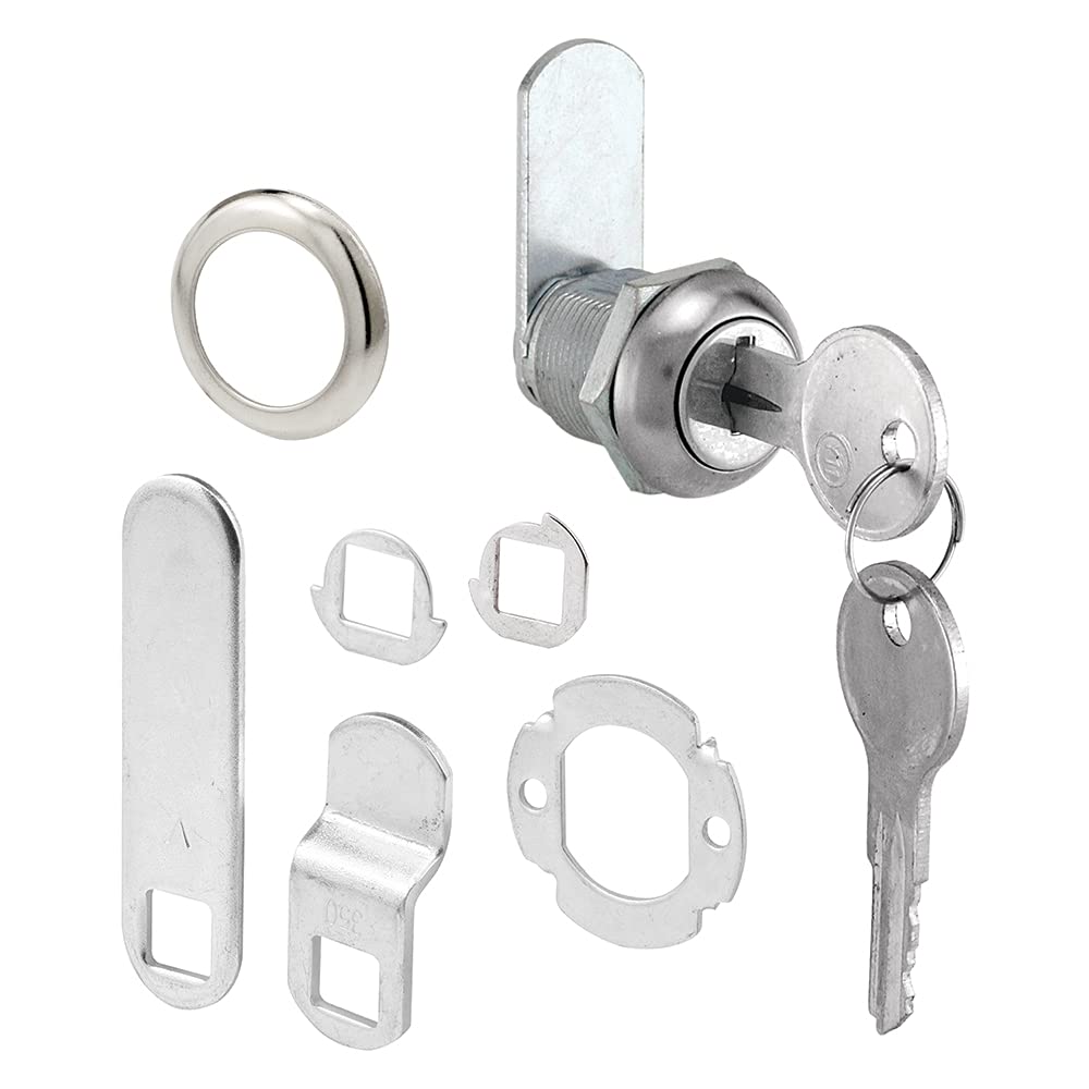 Serrure d'armoire 5/8 cames acier PRIME-LINE MP4454 clé Y11 chromé