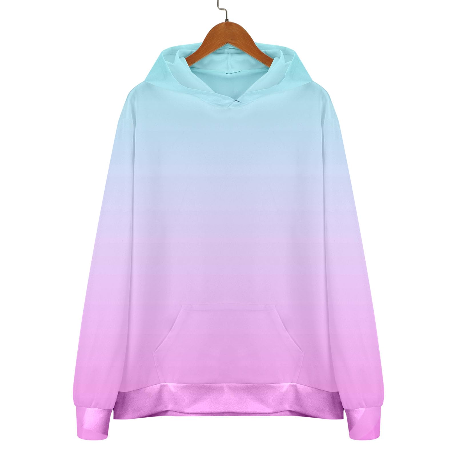 Sudaderas Hombres con Capucha Sudadera De Manga Larga Degradada Holgada Estilo Informal para Hombre Llavero Yoga (Pink, L) Ropa Running Moto Protecciones Chaqueta Entretiempo Proteccion