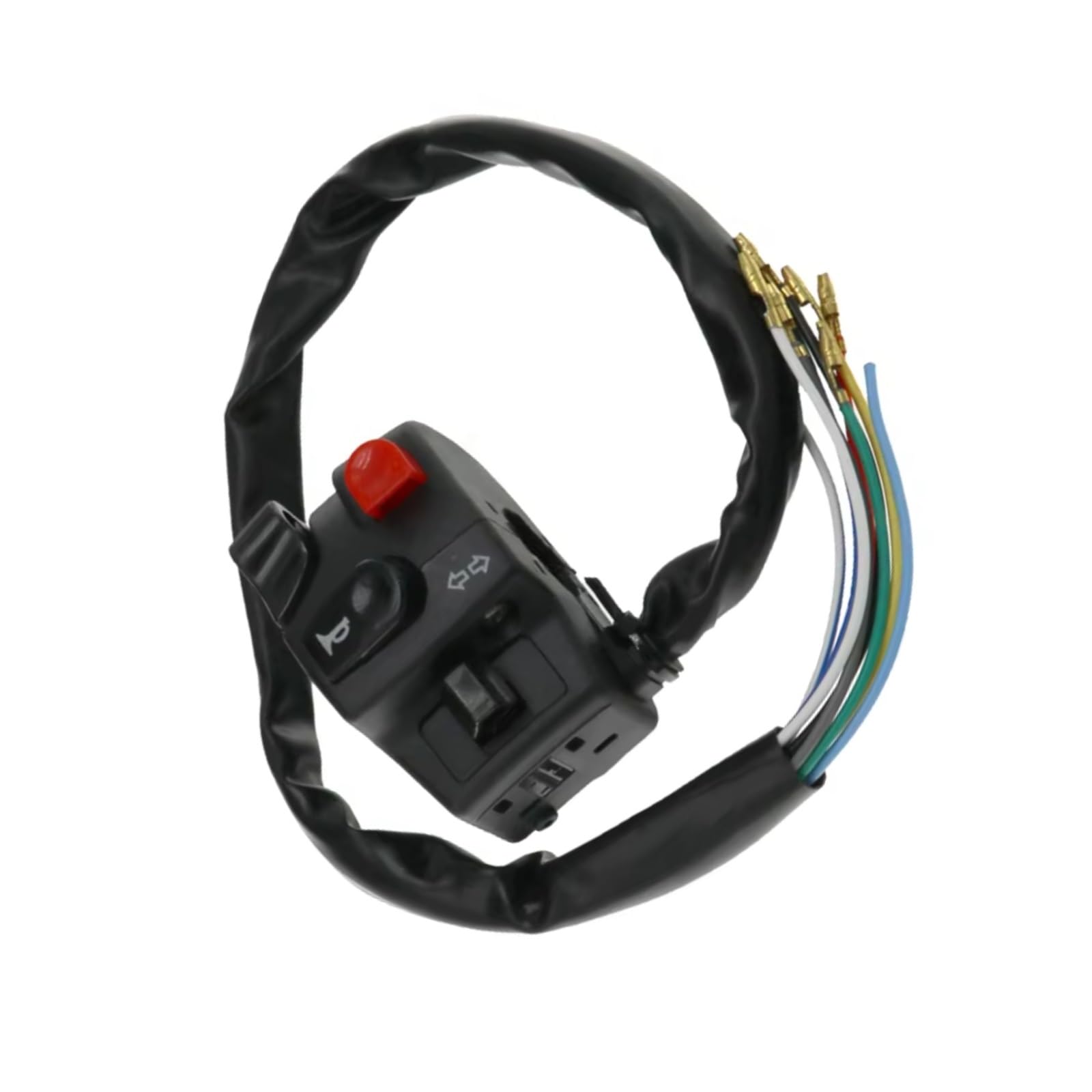 Interruptor señal moto Conjunto De Interruptor De Manillar De Motocicleta De 7/8 "para Motor Universal, Arranque Eléctrico, Bocina, Faro, Botón De Luz Antiniebla