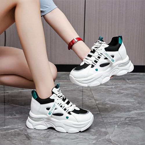 Fashion Chunky Platform Sneakers for Womens Breathable Mesh Comfortable Non-Slip Walking Shoes Outdoor Sport Lace Up Dad Shoes4
