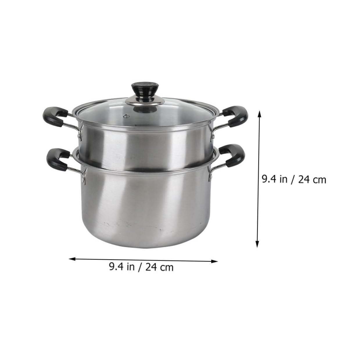 Olla de Vapor de Acero Inoxidable Práctica y Exquisitamente Fabricada, Juego de 1 Set Vaporera para Cocinar Sopas y Verduras en Cocina Doméstica