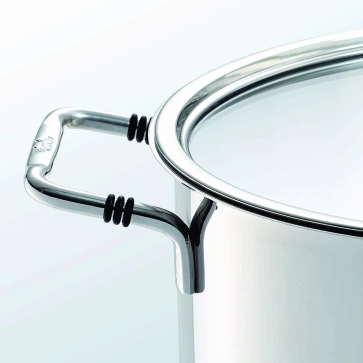OLLA 24cm 5.7L ACERO PULIDO INDUCCION SUPERTHERMIC TAPA VID.