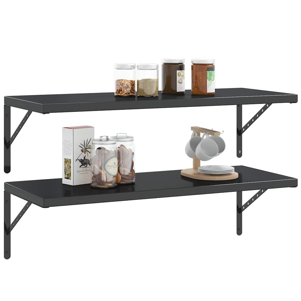 Soporte para estantería, 4 unidades, 40 x 2,5 x 25 cm, acero inoxidable, 3 mm de grosor, 50 kg, soporta con tornillos y tacos, diseño moderno, robusto y ahorra espacio, para estantería
