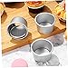SOLUSTRE 3sets Detachable Bottom Round Cake Pans Small Baking Aluminum Alloy Easy to Clean Perfect for All Kinds of Cakes 4pcs*3