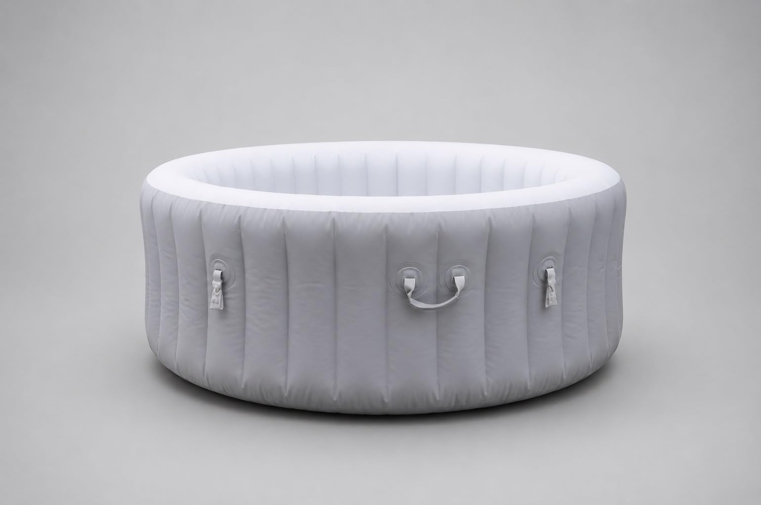 Lazy Spa Compatible St. Lucia Replacement Inflatable Body Liner Round Silver Grey 170 x 66 cm for up to 3 Persons (Pump NOT Included)