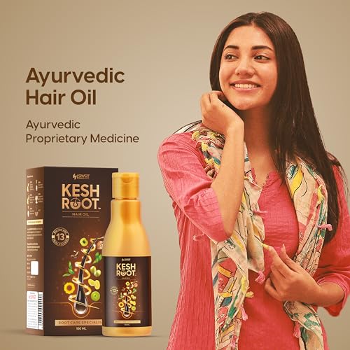 Image of Ayurvedic Hair Fall Control Oil 100 ML | Scalp Nourishment, Encriched with Natural Amla oil, Bhringraj Oil, Sesame Oil | No Paraben, Sulphates & Mineral Oil | Pack of 3