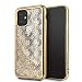 Produktbild Guess 4G Peony Liquid Glitter Case Schutz Hülle für Apple iPhone 11 - Gold