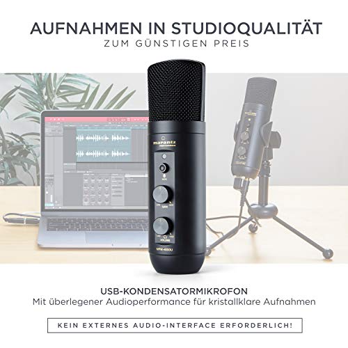 Marantz Professional MPM-4000U - USB Podcast Mikrofon mit integrierten Mixer, Interface und Kopfhörerausgang für Podcast… – Bild 3
