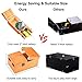 Calary Useless Box Turns Itself Off In Wooden Storage Box Alone Machine Fully Assembled in Box Gifts for Adults and Children