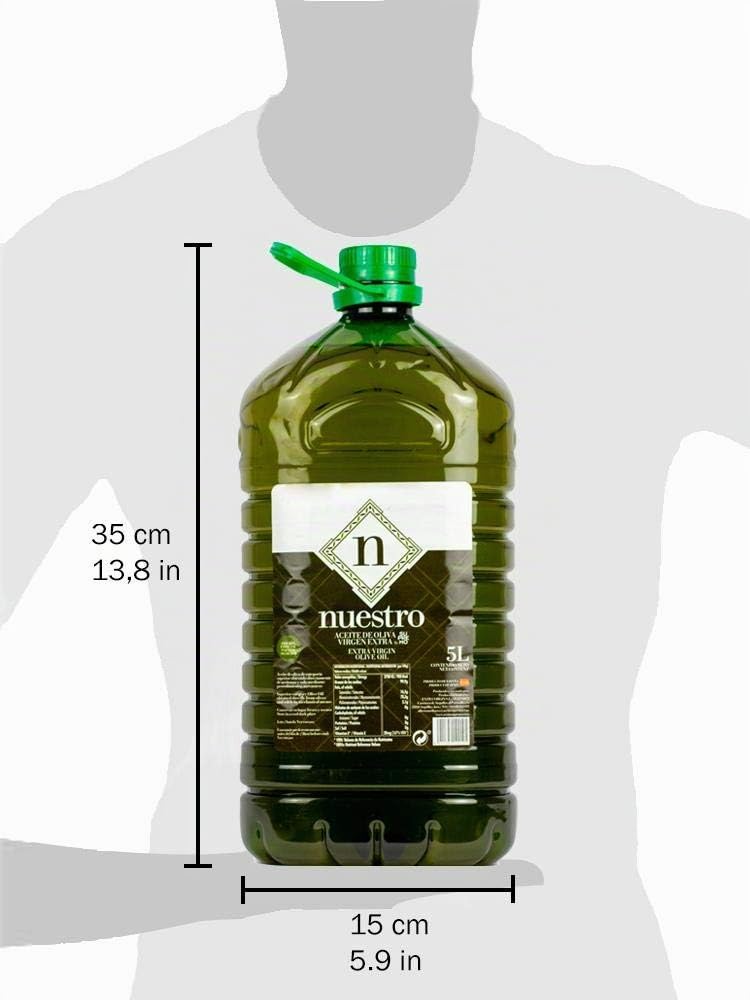 Aceite de Oliva Virgen Extra | Garrafa 5 Litros | Aceite Supremo | Aceite Variedad Picual | Productos Gourmet | Ideal para regalo