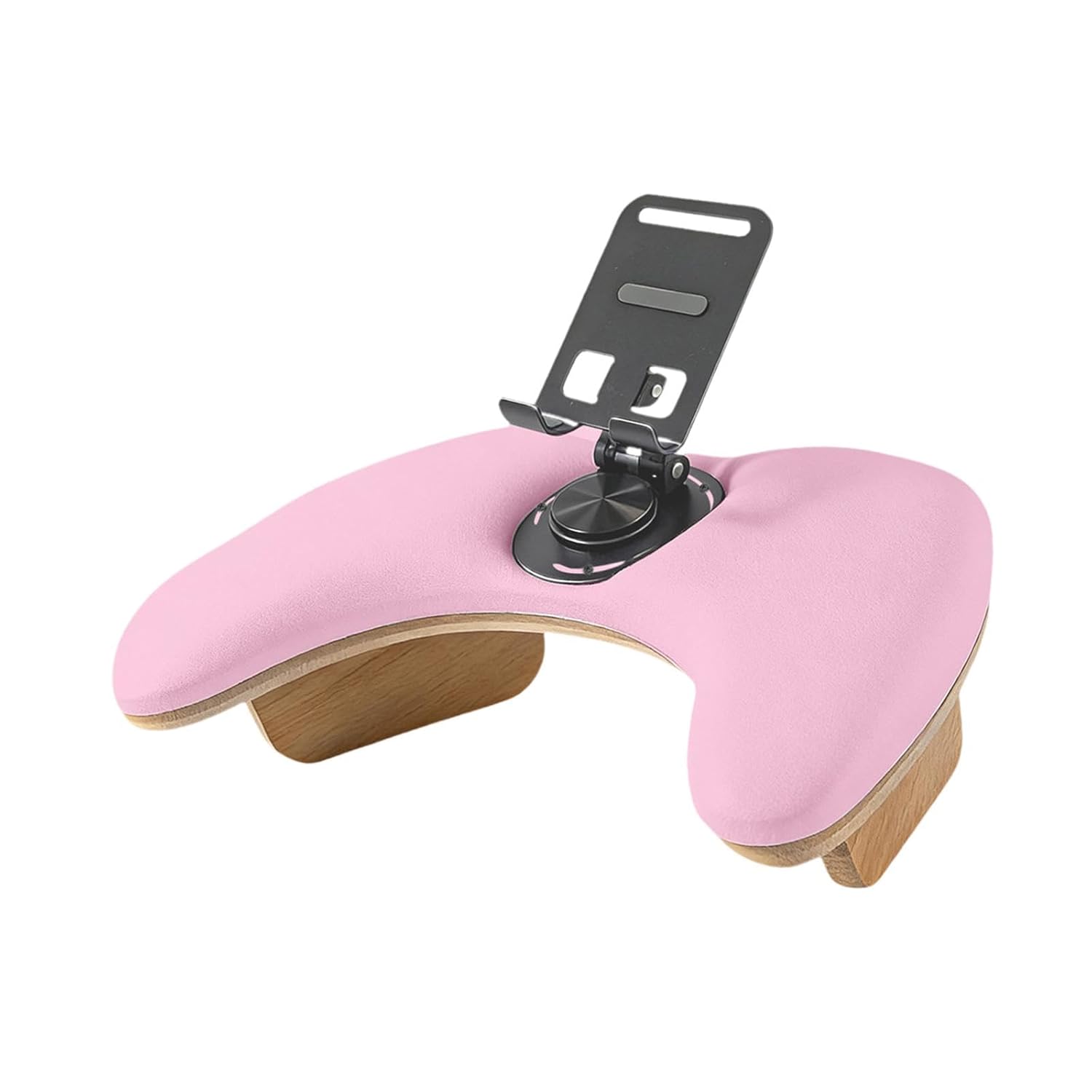Generic Nail Art Pillow Manicure Arm Rest Stand Cushion Hand Pillow Rotating Phone Holder Microfiber PU Leather for Acrylic Nails Suitable for, Pink