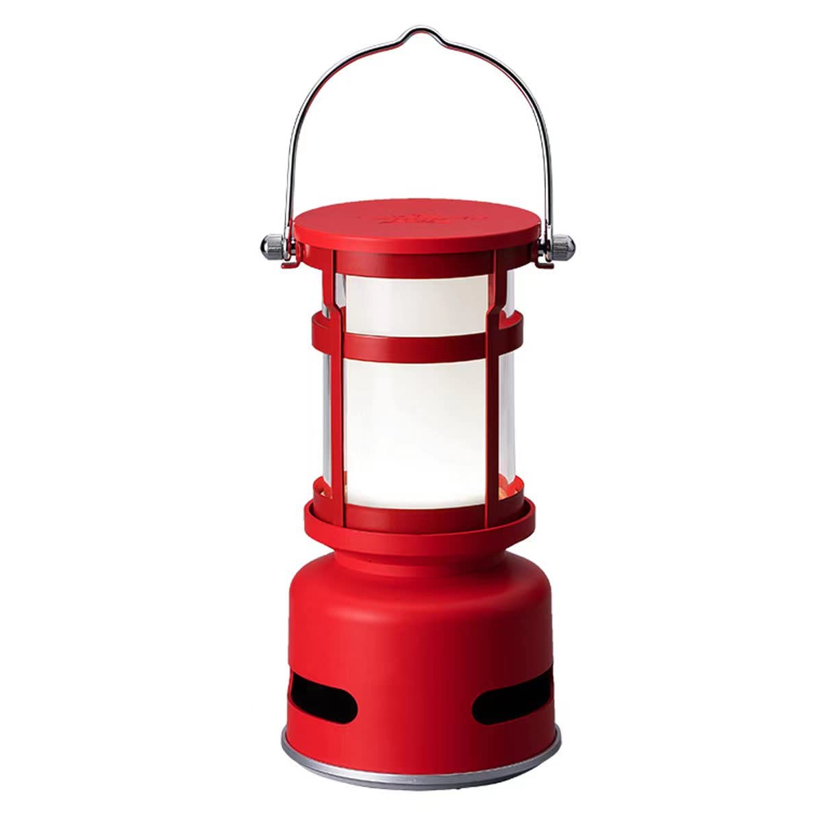 Windpost Camping Lantern, Rechargeable Battery Powered (red)