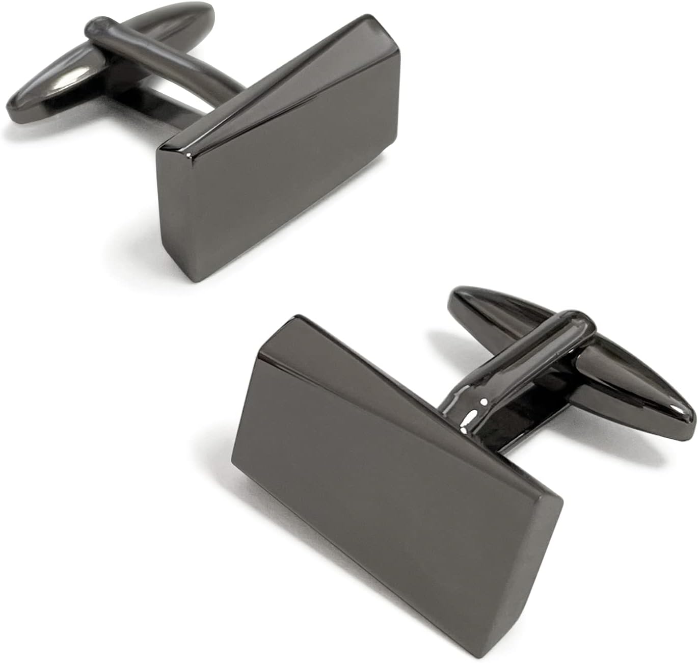 Mancornas de acero inoxidable para hombre, plateado, negro y oro
