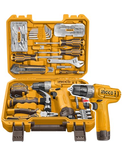 Image of INGCO 12V Cordless Drill 148 Pcs Tools Set HKTHP41482