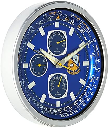 Citizen CC2030 Gallery Wall Clock, Silver-Tone