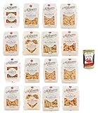 La Molisana Pasta Mix 16×500 g (2×Cubetto, 2×Farfalle Rigate, 2×Fusilli, 2×Orecchiette, 2×Penne Rigate, 2×Rigacuore, 2×Rigatoni, 2×Sedani) – italienische Hartweizenpasta + Italian Gourmet polpa