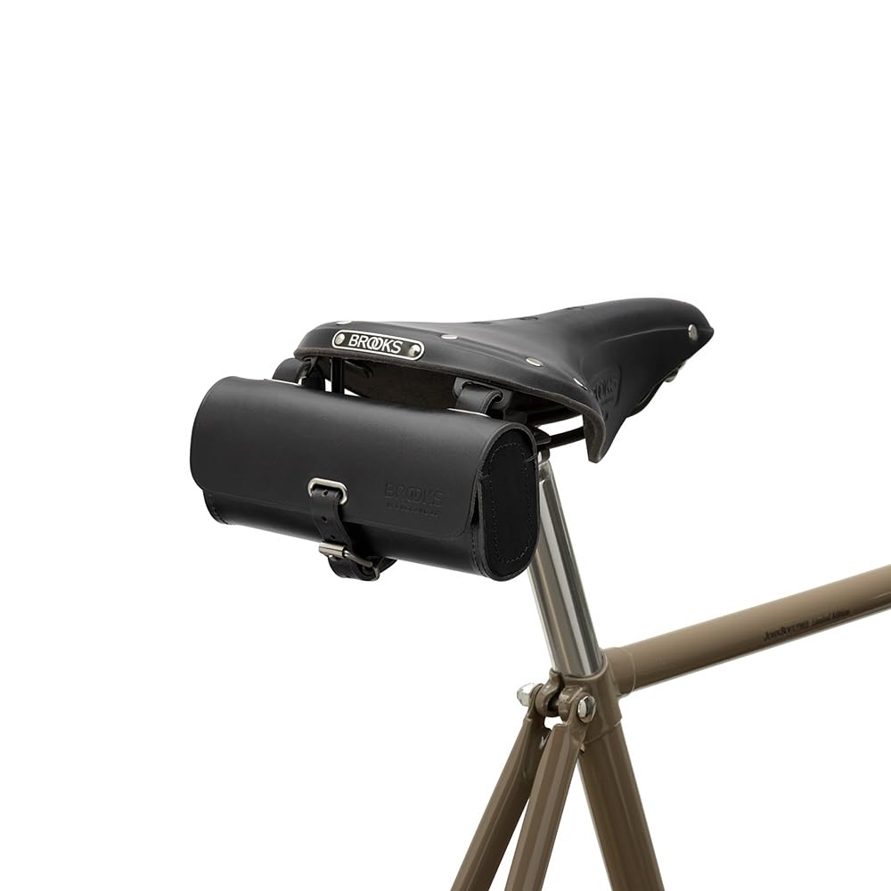 Brooks England Challenge - Bolsa de sillín de 0,5 L, Color Negro, Accesorio de Ciclismo para sillín de Bicicleta de Cuero