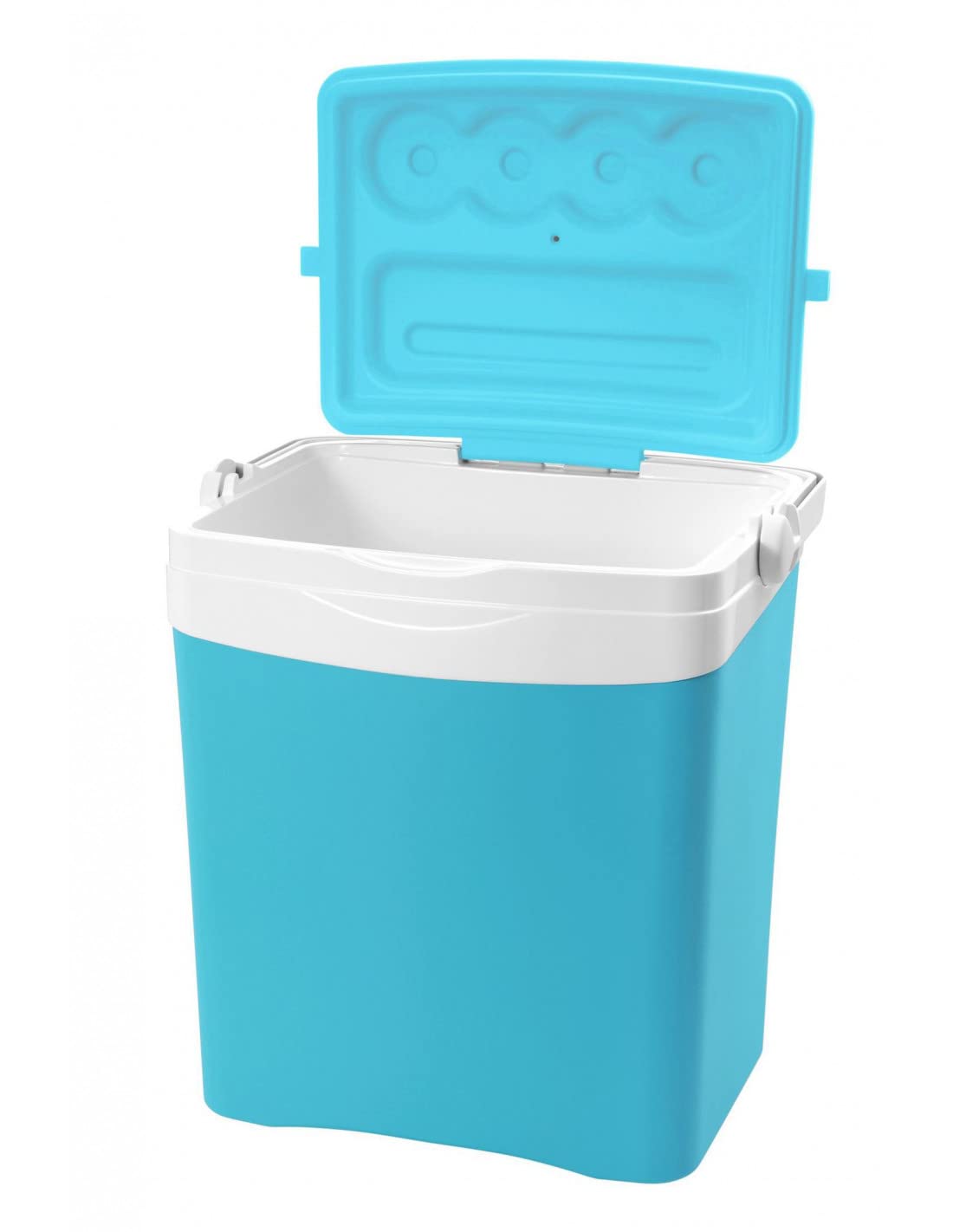 EDA Glacière 25 L Tropic Bleu Turquoise prévue pour Bouteilles 2L Debout Conversation au Frais 10h et Verrouillage par la poignée Moyenne