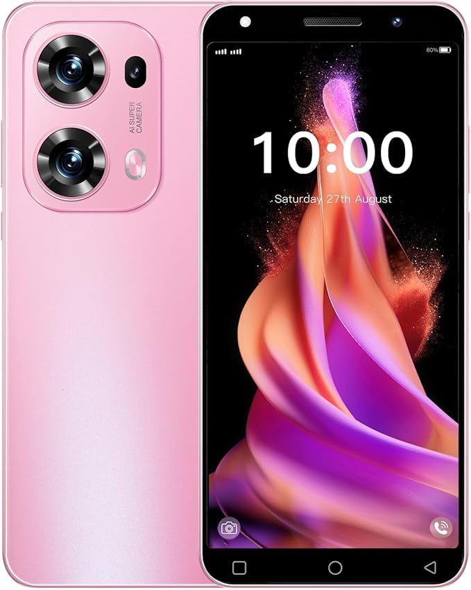 LatsYrs Billiges 4G Smartphone, 5,0 Zoll HD-Display, 16GB ROM...