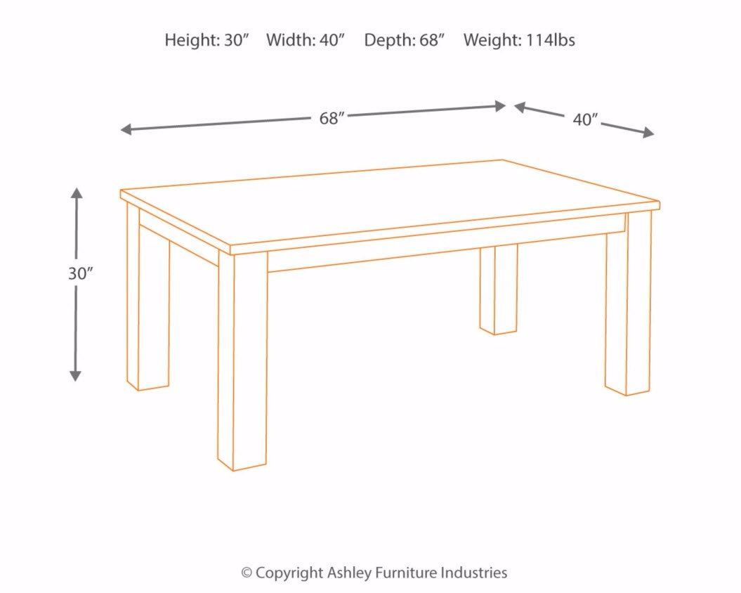 Ashley Furniture Signature Design Mestler Dining Room Table Farm
