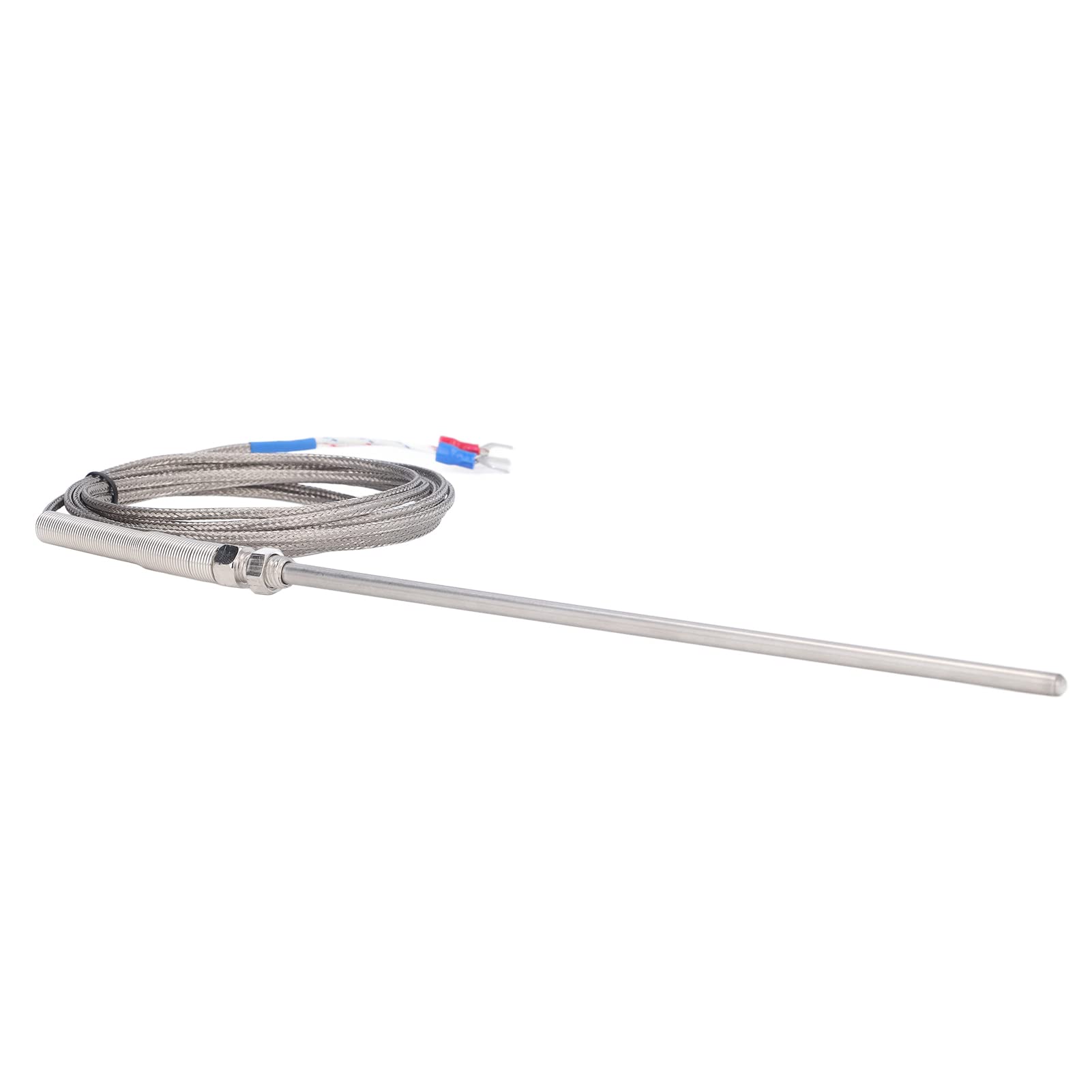 Respicefinem K Type Stainless Steel Thermocouple Probe for Temperature Measurement 200mm Probe Size 3 Meters Length Ideal for Various Temperature Measuring Applications
