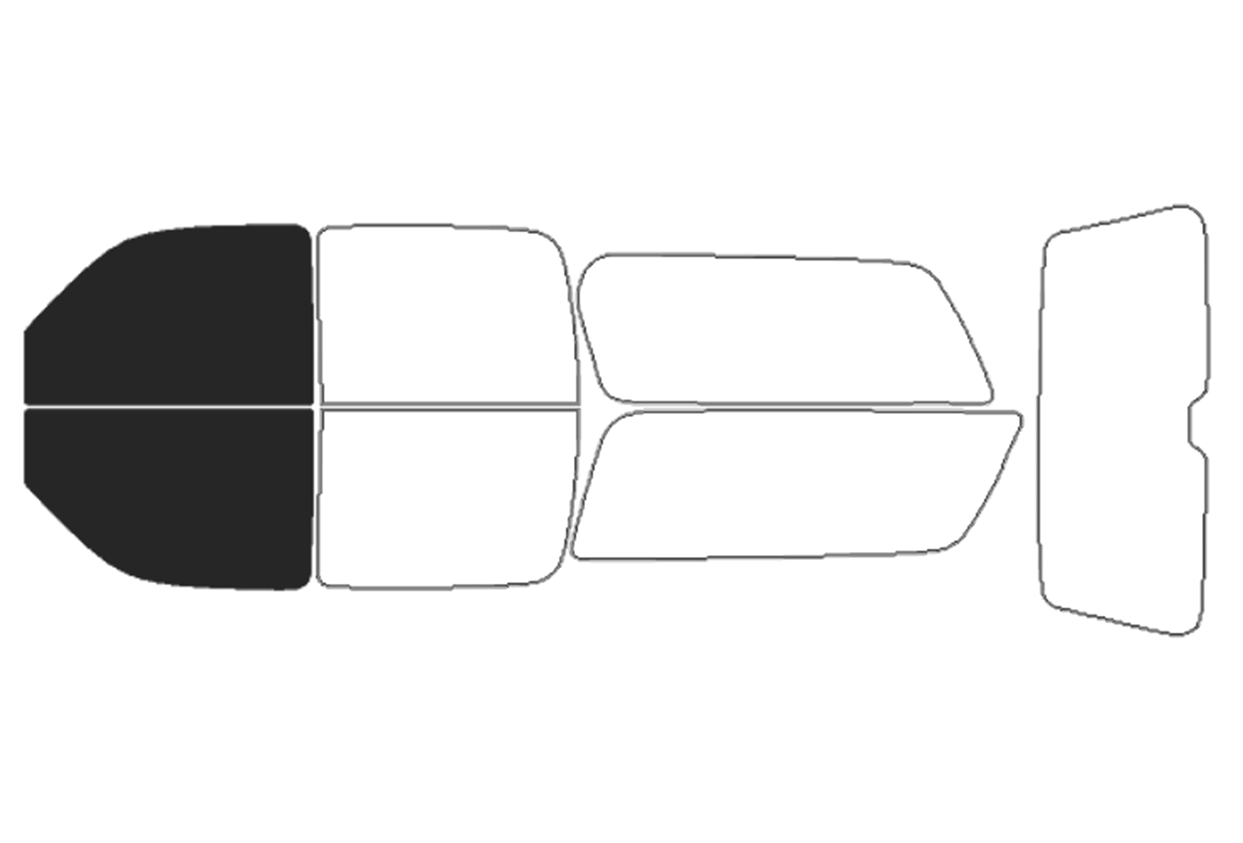 AUTOTEK Precut Window Tint Film for Front Two Door Windows - Sun Blocking Protection, Privacy, Anti Shatter Glass - 2 Ply, Computer Cut - Any Tint Shade for Chevrolet Suburban 2000-2006