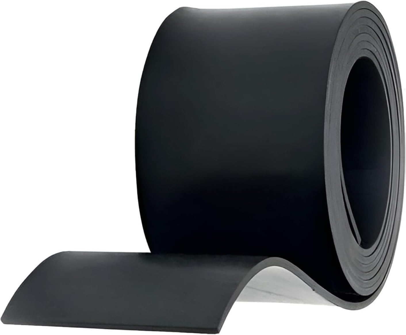 Rouleau de Caoutchouc SBR - pour Revêtement de Sol, Protection, Antidérapant, Dalles PVC Garage (Largeur: 10cm, 4mm, Rouleau 500cm)
