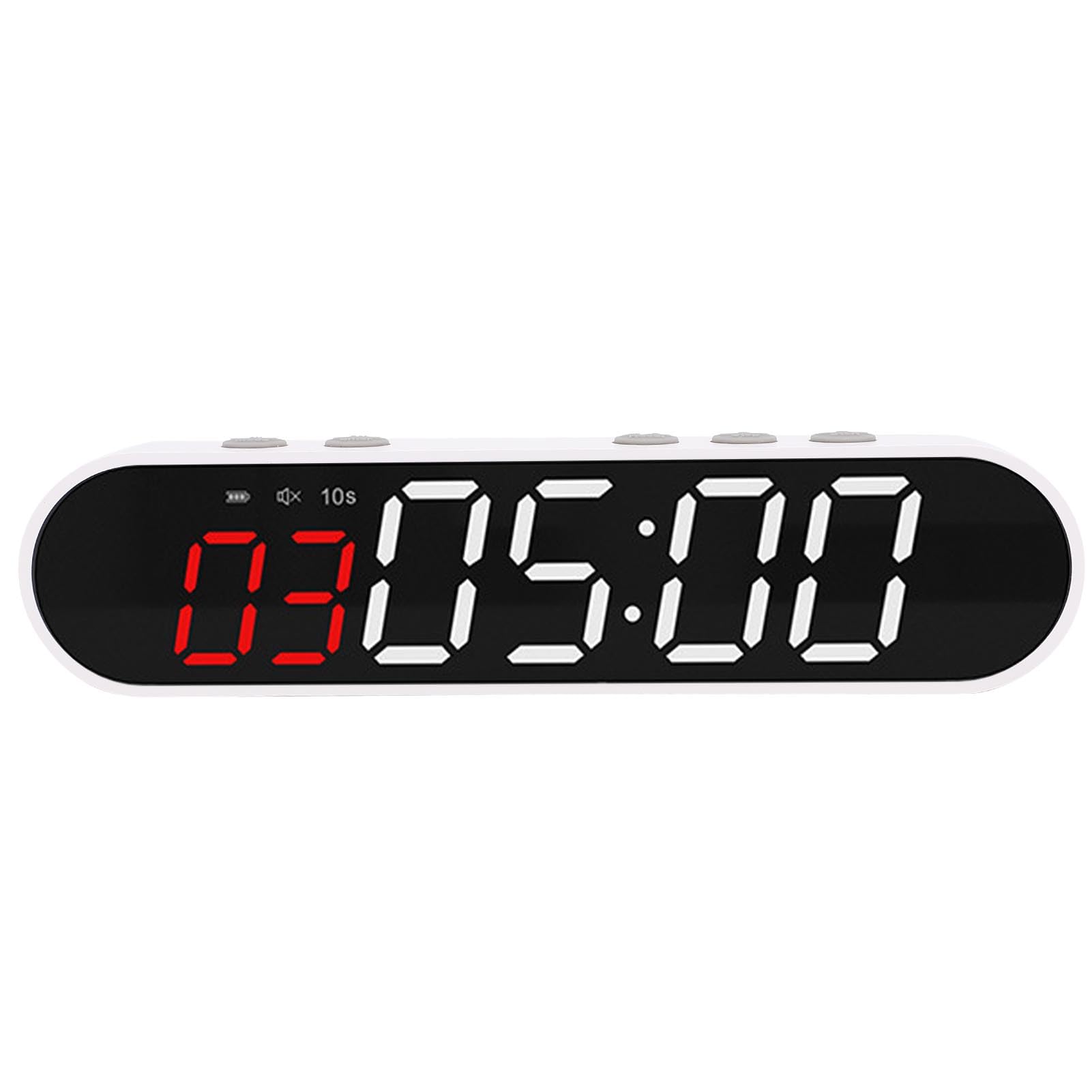 Domary Timer Fitness a Intervalli, Cronometro Facile da Usare, Timer di Allenamento Telecomandato per Palestra di Casa, 6,69x1,57x0,94 Pollici
