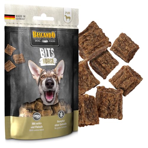 Belcando Bits Horse | 7er Pack | 7 x 90 g | Snack für Hunde | Mit extra viel Fleisch | Nur eine tierische Proteinquelle | Ohne Getreide | Ohne Verwendung von Zucker