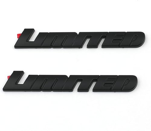 Miniatura 3 de Mnneryss 2 emblemas limitados de puerta de color negro mate compatibles con Sequoia Tacoma Tundra 4Runner (negro mate)