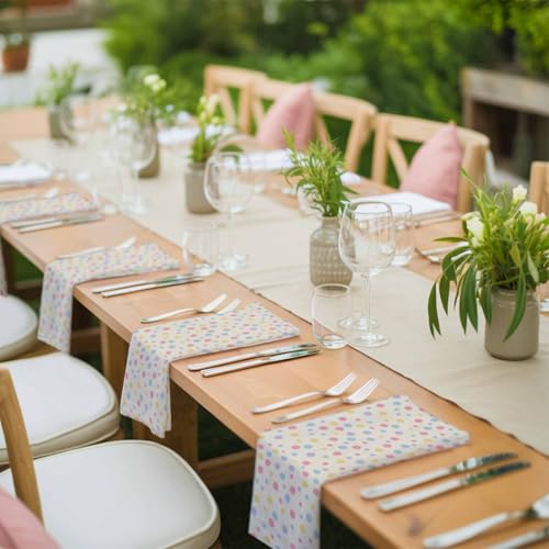 Servilleta de Tela Cuadrada Beige 20x20 Pulgadas miniatura 4