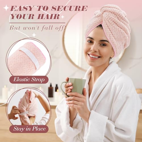 Rossemia Large 2 Packs Microfiber Hair Towel Wrap For Women thumb #5