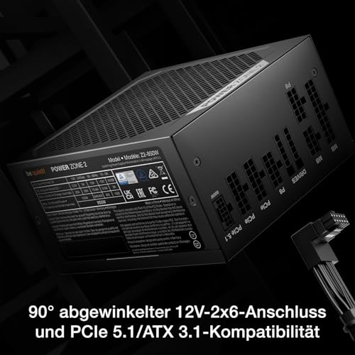 be quiet! Power Zone 2 850W PC Netzteil, 80 Plus und Cybenetics Platinum