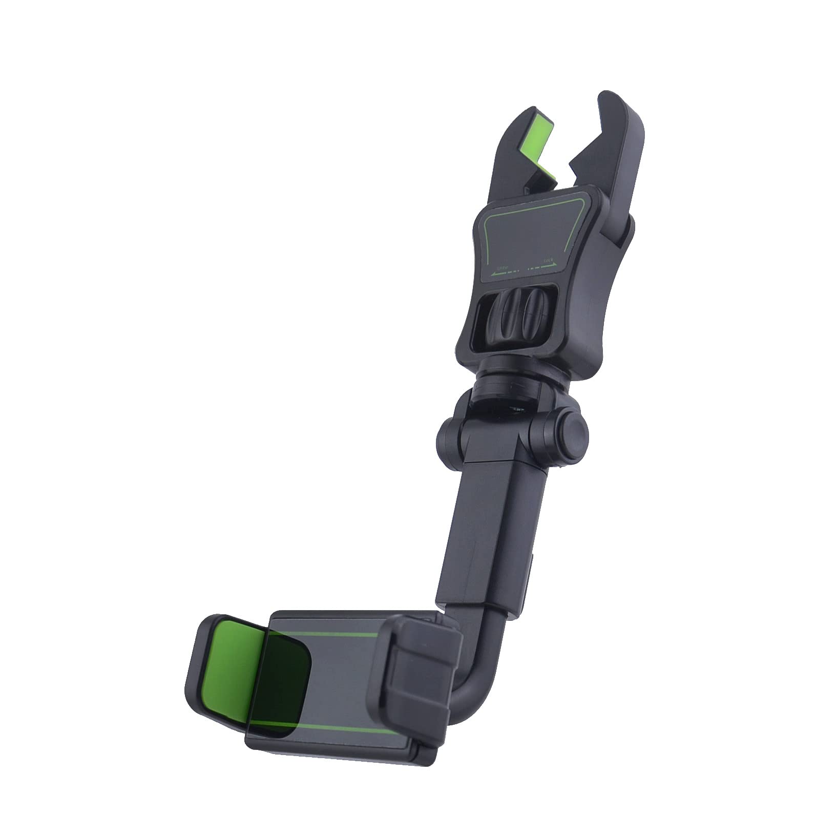 NA Car Phone Holder Mount, 360 Degrees Free Rotate Adjustable Suspension Mount Phone Holder, Multi-Function Rearview Mirror Cell Phone Holder for All Mobile Phones