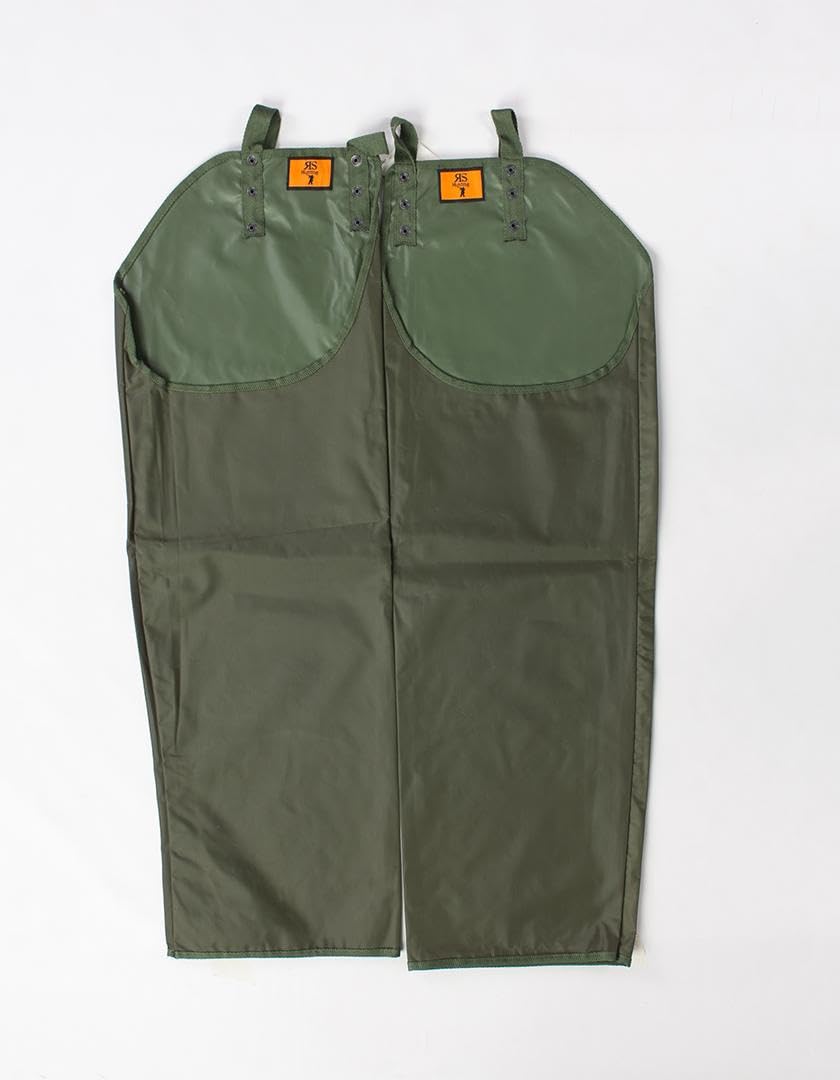 FRATELLIDITALIA Cosciali Gambali Buttero Nylon Impermeabili PVC Colore Verde Caccia Pesca
