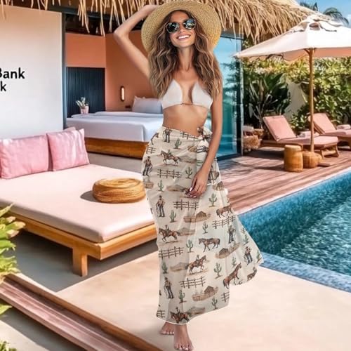 Swimsuit Coverups for Women Beach Sarong Wraps Chiffon Beach Wrap Skirt3