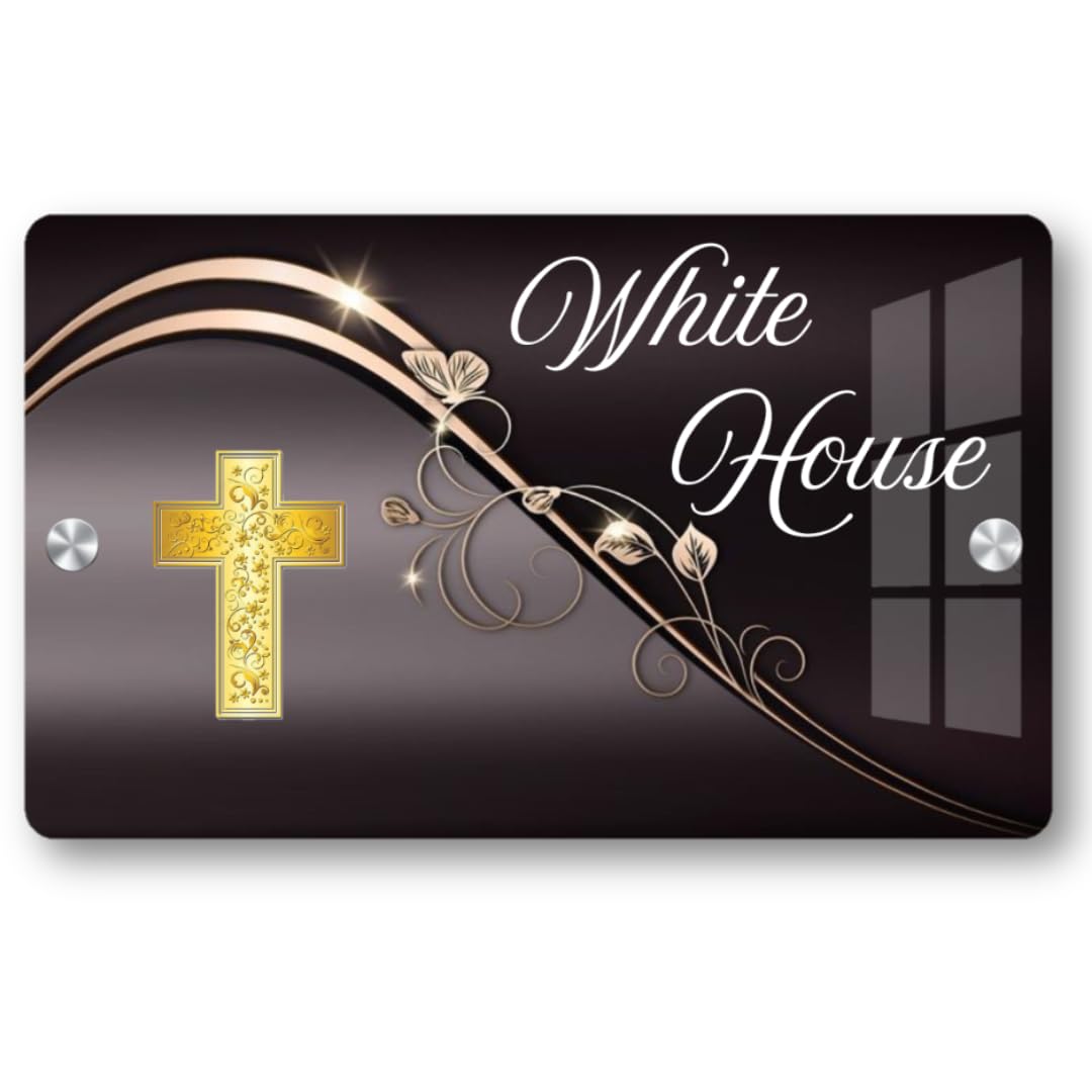 Name plate for home entrance Home name plate Door name plates Name Plate For Home Office (12/18 inch) Name plate V) — Amazon image 9