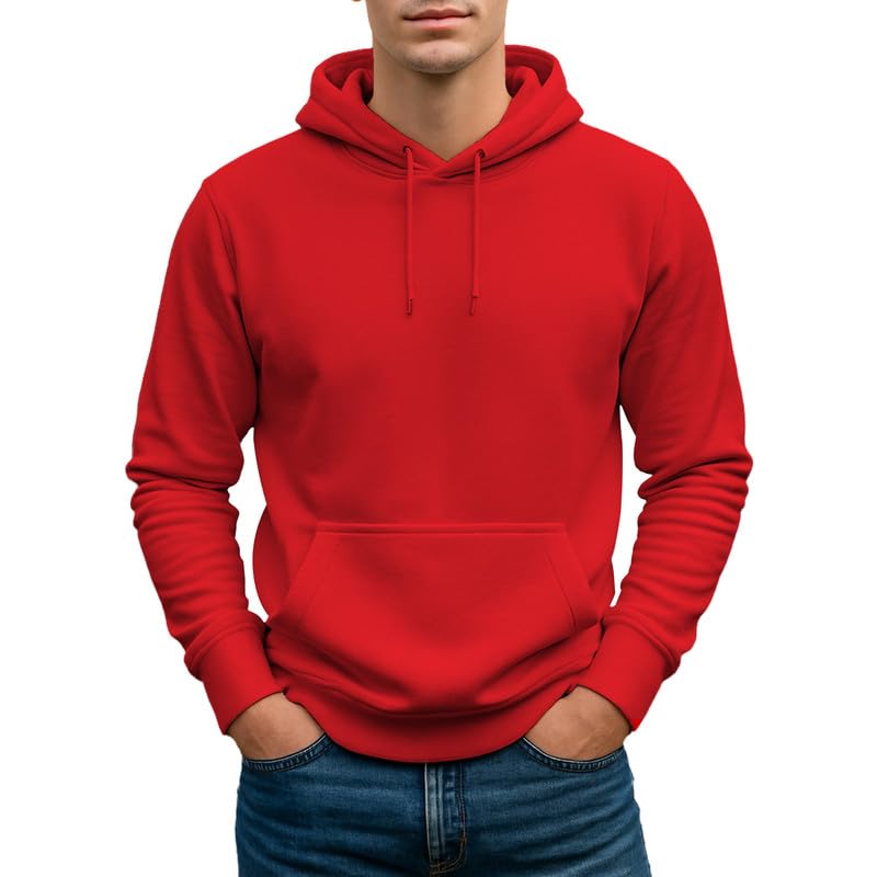 Image of Circle Clothing Men's Fleece Hoodie - Ultra Soft and Comfortable Hoodie - Heavy Weight Pullover Hoodies with Kangaroo Pocket