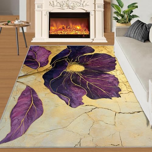 Tapete decorativo floral 3x4ft con base antideslizante miniatura 3