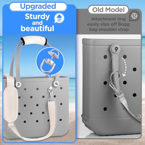 OUTXE Strap Wrap for Bogg Bag, Adjustable Crossbody Shoulder Long Straps for XL Medium Bog Beach Rubber Tote Bag Accessories2