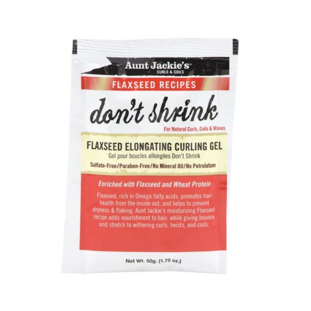 Curls & Coils Don't Shrink, Flaxseed Elongating Curling Gel, 1.75oz (50g)